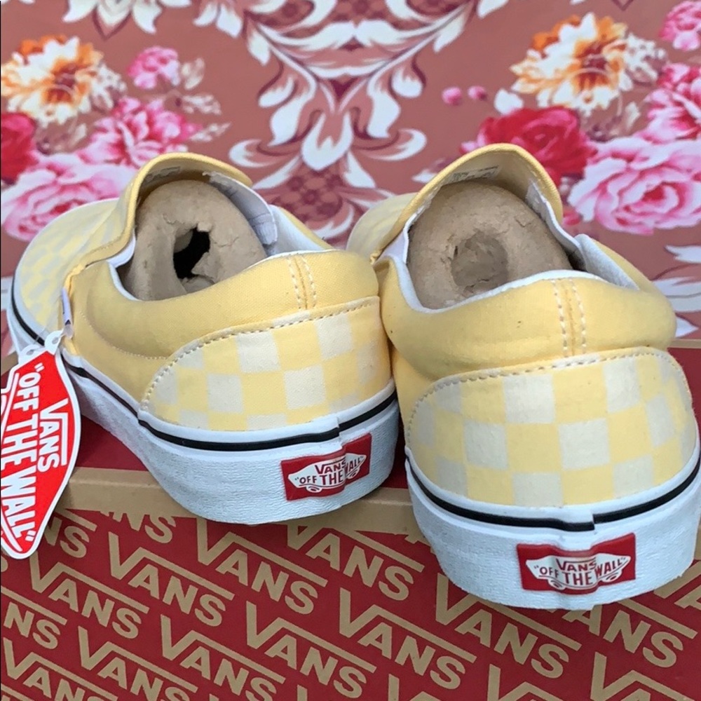 VANS CLASSIC SLIP ON CHECKERBOARD Gldnhztrwht MEN’ - Picture 11 of 16
